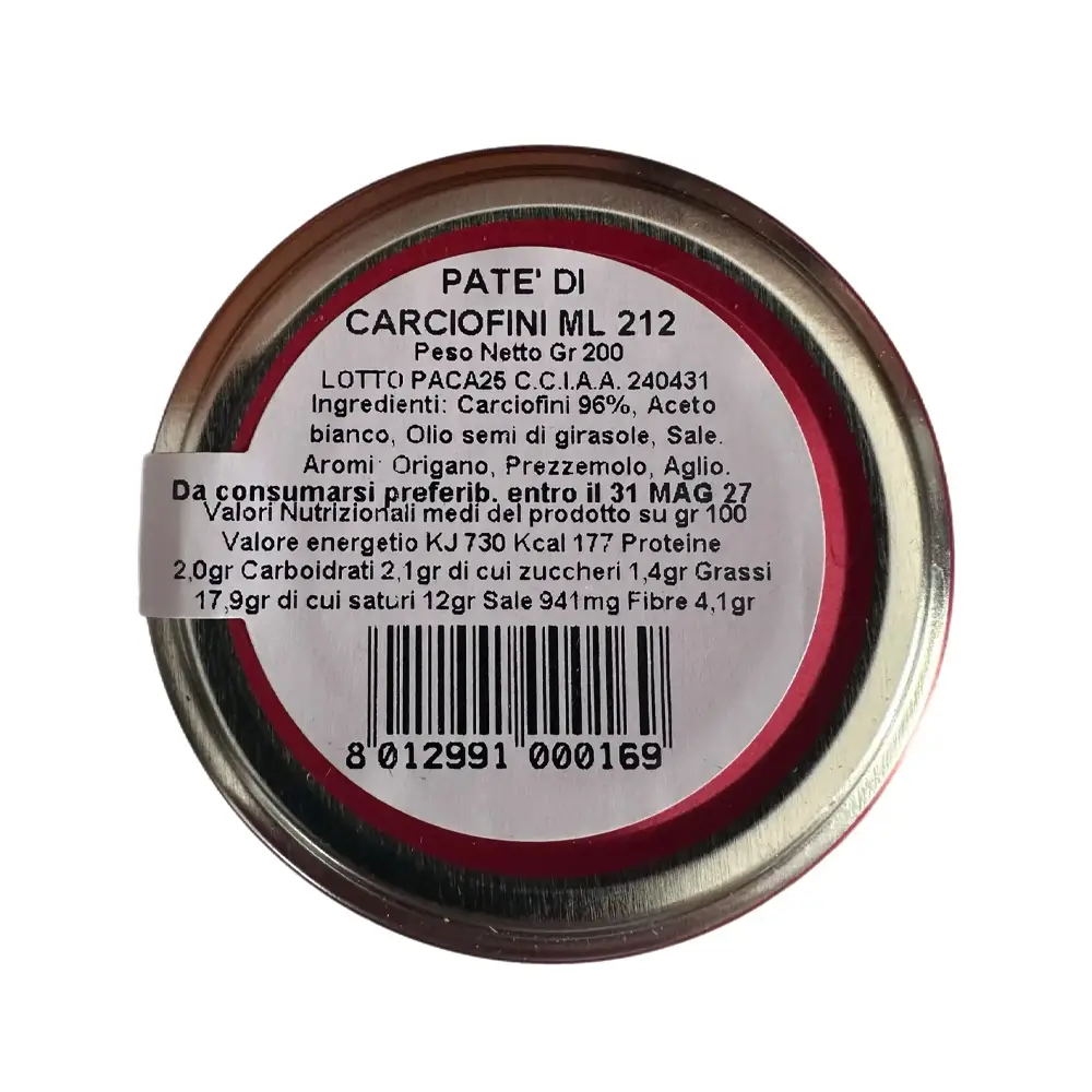 Patè di carciofini