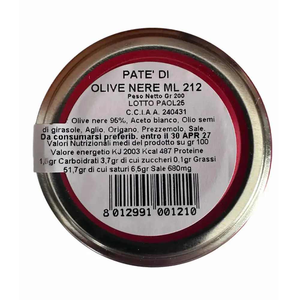 Patè di olive nere