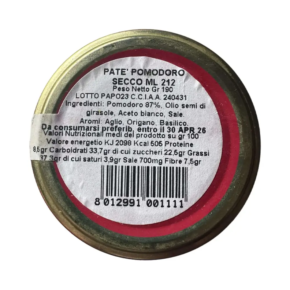 Patè di pomodori secchi